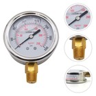 Oil Filled Pressure Gauge Meter Autometer Fuel Gas Thread Car