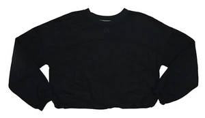 Calvin Klein Performance Bungee Hem Cropped Women's Sweatshirt XL NWT Black - Picture 1 of 2