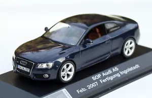 Audi A5 Coupé 3.2 quattro 8T Bj. 2007-2011, Blaumetall, Schuco-Sondermodell 1: - Imagen 1 de 9