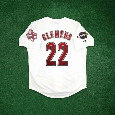 Roger Clemens 2005 Houston Astros World Series Men's Alternate White Jersey - Image 1 of 4