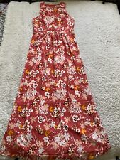 LOFT Women Size 4 Sleeveless Floral A-Line Maxi Long Dress (A24)