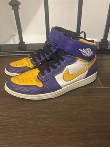 Air Jordan 1 High FlyEase Los Angeles Lakers Edition Size 11 - Picture 1 of 7