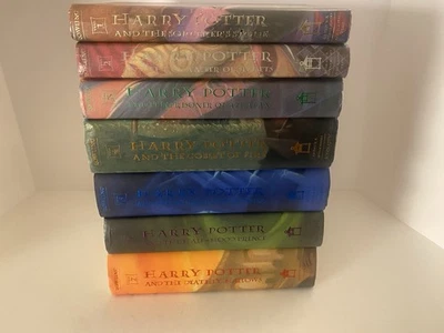 Harry Potter #1-7 Complete Set US Hardcovers HC/DJ 2 1st prints JK Rowling 4 5 6 - Image 1 of 4