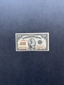 Dominion of Canada Banknote 1923 25 Cents #11c Circulated - Picture 1 of 2