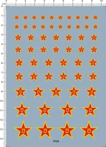 6-20 mm Cina CPLAAF aeronautica militare stella rossa insegne 1 agosto decalcomania scivolo acqua - Foto 1 di 1