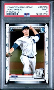 2020 BOWMAN CHROME PROSPECTS RC #BCP108 TARIK SKUBAL 🔥 PSA 9 MINT 📈 - Picture 1 of 3