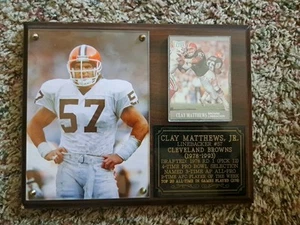 Clay Mattews 8x10 Cleveland Browns Plaque - Picture 1 of 5
