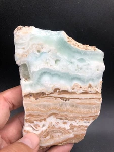 235g Lastra di Cristallo di Calcite Caraibica Energia Calmante, Pietra Chakra Meditazione - Foto 1 di 23