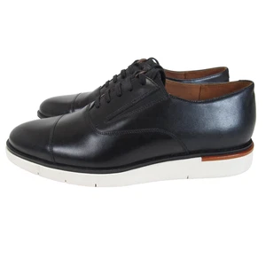 Allen Edmonds Shoes Mens Size 10.5 D Black Leather Derby Oxford White Sole 7394 - Picture 1 of 13