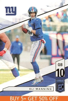 2019 Donruss Elite #78 Eli Manning New York Giants Football - Image 1 of 2