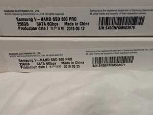 SSD V-NAND 860 PRO 256 Go 2,5" MZ-76P256E - MZ-76P256 neuf scellé en usine - Photo 1/7