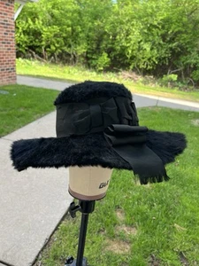 Vintage Madge Evans Brand Beaver Fur Hat Edwardian Era Style Size 7 Women’s - Picture 1 of 8