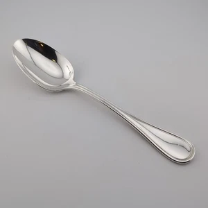 Christofle Albi Sterling Silver Oval Soup Dessert Spoon - 7 1/2" - No Monogram - Picture 1 of 3