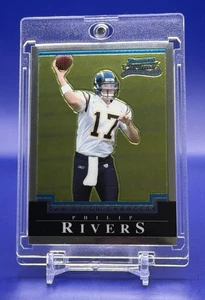 Bowman Chrome Philip Rivers Super Bowl XXXIX 2004 RC CASI NUEVO/COMO NUEVO+ cargadores raros - Imagen 1 de 5