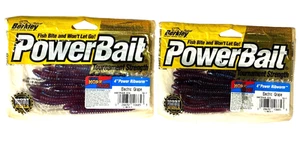 2 PAQUETES Berkley PowerBait 4" Power Ribworm Uva Eléctrica 12 Unidades SMTRA4-EG - Imagen 1 de 20