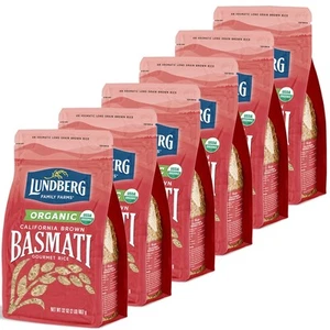 Lundberg Basmati Rice Organic Long Grain Brown Rice - Non-Sticky Fluffy Aroma... - Picture 1 of 8