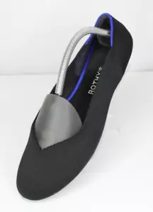 Mocassini slip-on Rothy's The Flat Ballet donna 11 tessuto nero blu punta rotonda - Foto 1 di 15