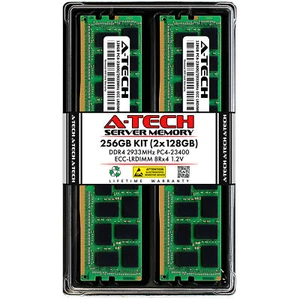 A-Tech 256GB 2x 128GB PC4-23400 DDR4 ECC Load Reduced LRDIMM Server Memory RAM - Picture 1 of 7