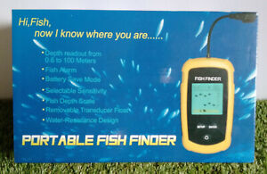 Digital Fish Finder with Alarm LCD 100M Depth Portable Battery Fishing Supplies