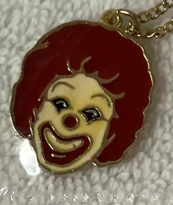 Vtg. Ronald McDonald Pendant W/GP Chain 1979 McDonald House Donor Gift NOS/New - Picture 1 of 12