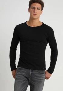 Key Largo T-shirt Uomo Taglia L Nera Cotone Maniche Lunghe Girocollo Maglietta - Imagen 1 de 15
