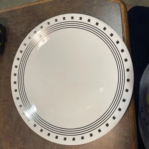 Corelle Single City Block Dinner Plate 10 1/4" Black Squares Sold Seperate! - Picture 1 of 6