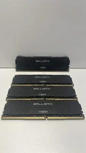 Gaming Ram: Crucial Ballistix 32GB (4x8GB) DDR4 PC4-25600 3200 MHz Memory - Picture 1 of 5