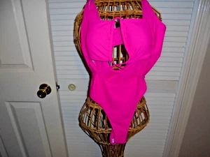 FUCHSIA SWIM SUIT - SIZE MED - Picture 1 of 3