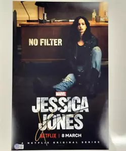 Krysten Ritter Firmada Jessica Jones 11x17 foto autógrafo (A) Beckett BAS Holo - Imagen 1 de 4
