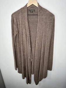 Barefoot Dreams Bamboo Chic Lite Brown Waterfall Cardigan Size S/M *See Desc *** - Picture 1 of 4