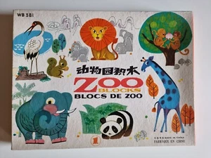 Juego de juguetes de madera vintage WB381 Zoo Blocks - Animales con caja años 60 - Imagen 1 de 7