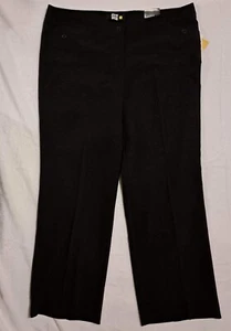 Women's Studio 1940 Melissa Wide Leg Stretch Black Slacks Pants Size 3 Average - Picture 1 of 13