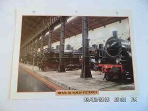 CARTE FICHE TRAIN MUSEE DE NAPLES PIETRARSA 1982 - Imagen 1 de 1