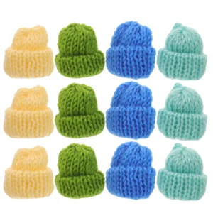 20PCS Mini Beanies Decorations Knitting Hats DIY Craft for Kids Girls Toys New - Picture 1 of 12