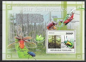 i524 INSEKTEN-Käfer/ Togo MiNr Block 574 ** - Bild 1 von 1