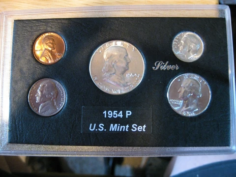 1954 P US Mint Set Silver Brilliant Uncirculated! Cover