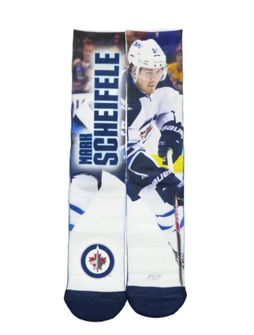 NHL Winnipeg Jets Mark Schelifele #55 FBF Originals Large LG SOCKS NWT Cover
