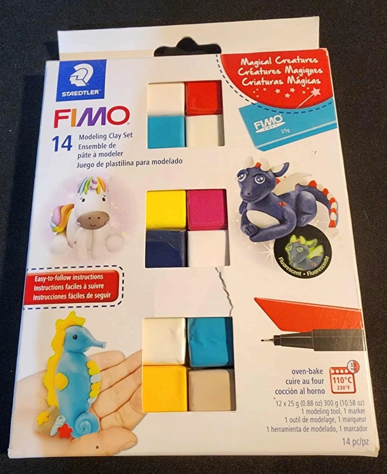 Juego de arcilla para modelar criaturas mágicas Staedtler® FIMO® - 14 quilates colores surtidos chimenea Foto 1 de 1