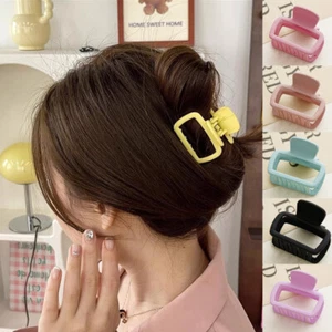 9 Pcs Cream Color Small Hair Claw Plastic Sweet Girls High Horsetail Hairpin - Picture 1 of 21