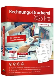 Rechnungs-Druckerei 2025 Pro - Kein Abo - E-Rechnung ZUGFeR -PC DVD-ROM - Bild 1 von 9