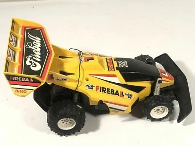 Nikko FIREBALL DICTATOR Yellow Buggy Electric RC Race Car Vintage 1988 Parts - Image 1 of 4