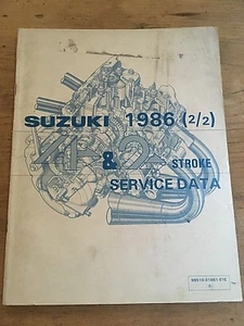 Genuine (OE) Suzuki 4 stroke & 2 Stroke Service Data Manual 1986 99510-01861-01E - Picture 1 of 4
