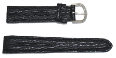 Bracelet 14 mm Cuir véritable Bleu de montre