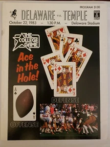 1983 Oct 22 Delaware vs Temple - College Game- Official Football Program (MH127) - Picture 1 of 3