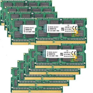 Lot Kingston 8GB 2RX8 PC3-12800S DDR3 1600Mhz 204Pin SODIMM Laptop Memory RAM - Picture 1 of 15