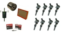 Tune Up Kit Filters Coils Spark Plugs For 2007 FORD CROWN VICTORIA V8 4.6L NEW - Picture 1 of 5