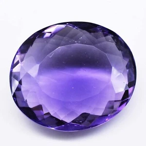 88 Ct Brazilian Natural Amethyst Untreated Purple Gem Certified Clarity - Picture 1 of 4