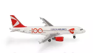 1:500 Herpa Czech Airlines Airbus A320 Passenger Airplane Diecast Model - Picture 1 of 1