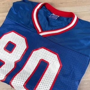 Vintage Eric Moulds Buffalo Bills Champion Jersey Youth Large 14-16 Blue - Picture 1 of 8