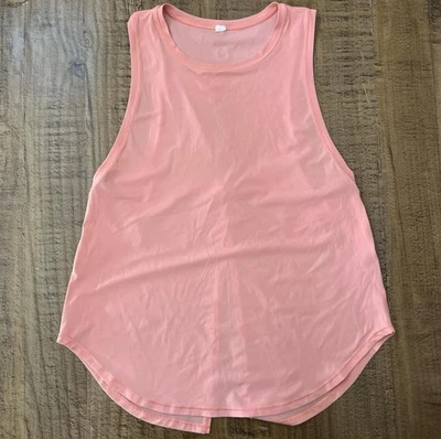 Tanque Lululemon Ace coral claro sin tamaño etiqueta medidas en fotos Foto 1 de 4